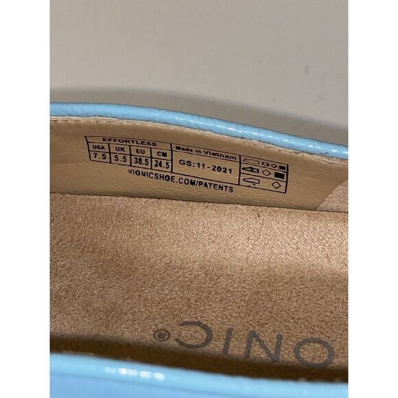 NEW Vionic Effortless Backless Fashion Sneakers Womens 7.5 Blue Orthotic Insole - Picture 5 of 7